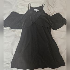 Black Cold Shoulder Top